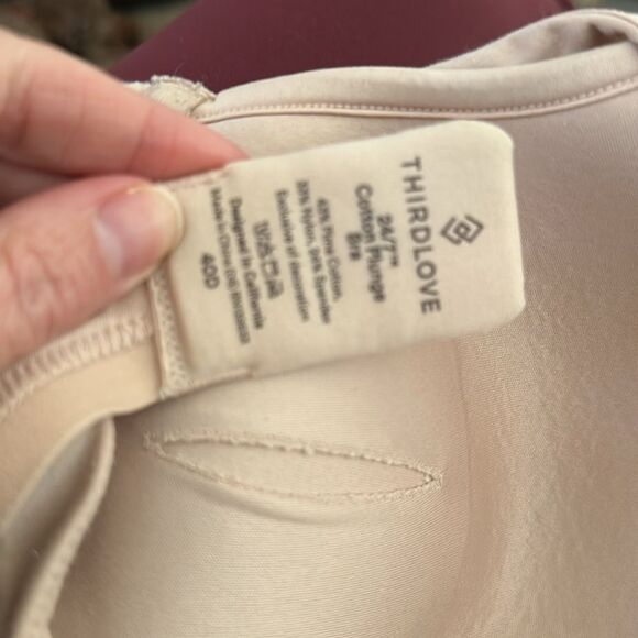 Thirdlove | 24/7 Classic Uplift Plunge Bra in Taupe | 40D - Picture 5 of 8